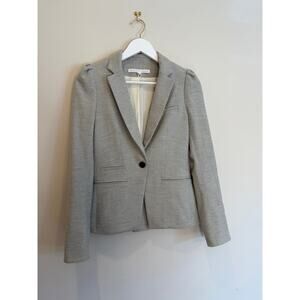 Veronica Beard Dickey Blazer Gray Herringbone Jacket Size 4